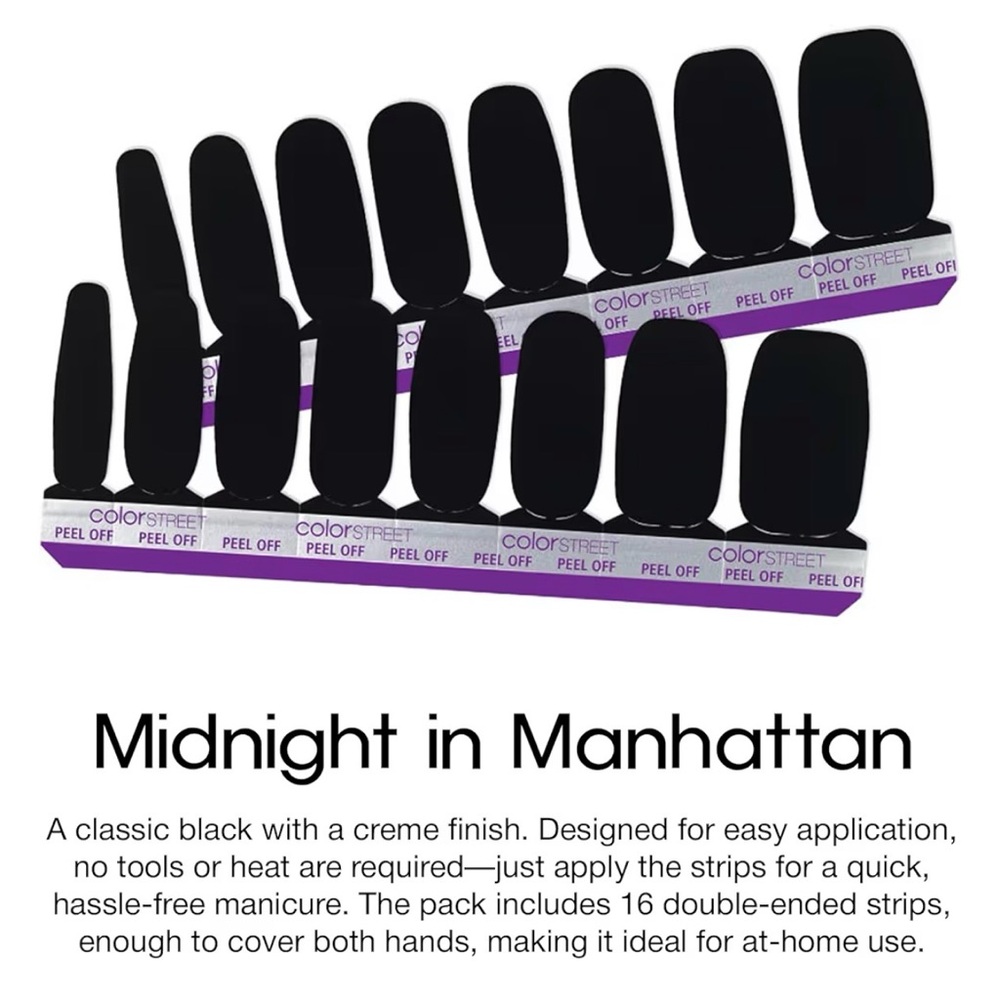 Color Street Nail Strips - Midnight in Manhattan - Picture 2 of 4